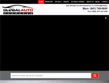 Tablet Screenshot of globalautoshowroom.com